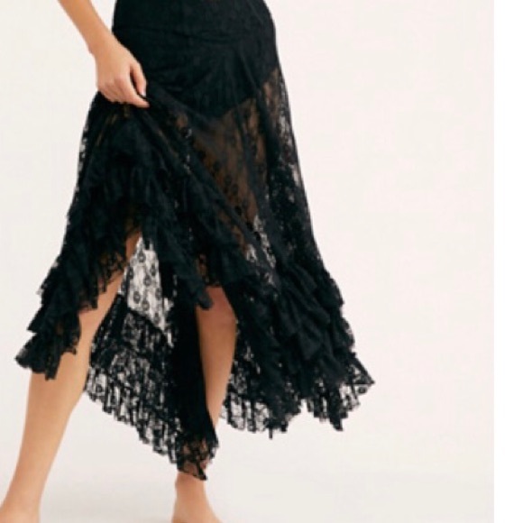 NWT RARE free people lace boho top and skirt set - Picture 4 of 7
